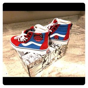 Kids High Top Vans- Spider-Man